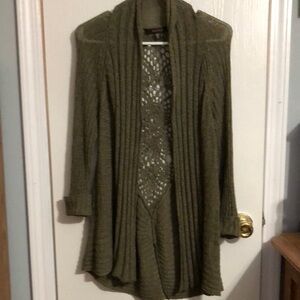 Women's Hooded Sweater Olive Green